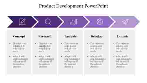 Product Development PowerPoint-Purple